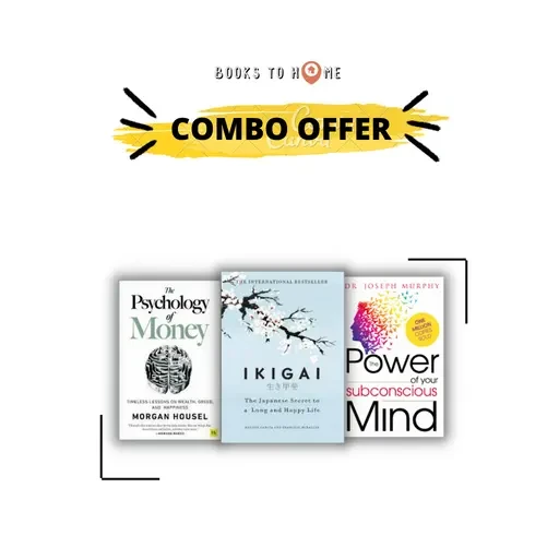 Ikigai + Power of Subconscious Mind + Psychology of Money (Combo)